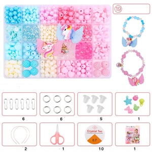ชุดลูกปัดสำหรับเด็กงานทำมือแบบทำมือลูกปัดอะคริลิคสำหรับเด็กผู้หญิงเครื่องประดับ - Product Image 6