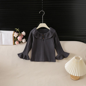 Completo alla Moda per Ragazze: Set Due Pezzi Stile Coreano con Maniche a Campana per <span class=keywords><strong>Primavera</strong></span> e Autunno - Product Image 3