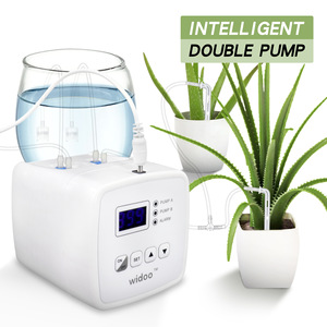 Système d'arrosage automatique à double pompe Widoo, minuterie numérique, contrôleur d'irrigation goutte à goutte pour plantes d'intérieur et d'extérieur - Product Image 1