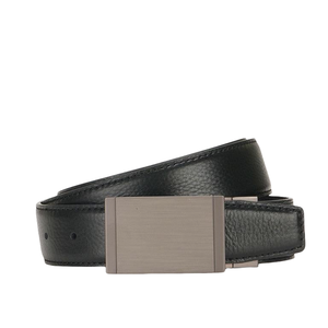 男性用ドレスレザーベルト3.5CMリバーシブル本物のレザーベルト回転バックル付きクラシックデザイン - Product Image 5