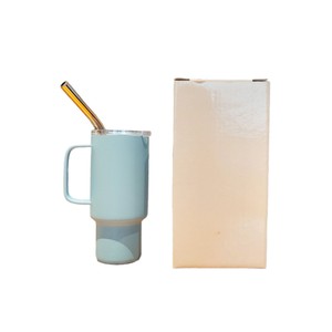 Mini Stainless Steel Tumbler 2Oz With Straw Handle Insulated Travel Cup Portable Outdoor Use - Product Image 5