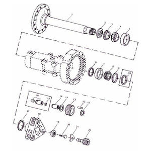 Boîte de Transmission et de charge arrière pdr, accessoire pour carrosserie 450C 455C, pignon, arbre d'axe G105733 - Product Image 4