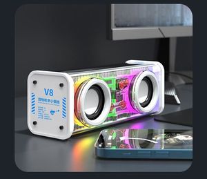 Portable V8 Mini Wireless Speaker Waterproof Outdoor Sports Audio Player 10W Output Karaoke Home <b>Box</b> High Quality - Product Image 2