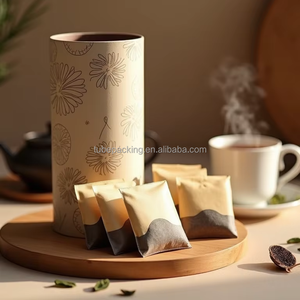 Tubo de papel Kraft ecológico personalizado, cilindro reciclable y biodegradable, embalaje de cartón para granos de té y café - Product Image 1