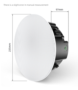 Altavoz de Techo Activo Inalámbrico Coaxial Bidireccional de 6.5 Pulgadas con Micrófonos Inalámbricos, Altavoz de Pared para Sistemas de Cine en Casa - Product Image 2