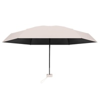 Mini parapluie de voyage pour sac à main avec étui, petit parapluie compact anti-UV, léger, minuscule parapluie de poche personnalisable