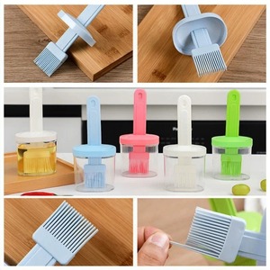 Brosse à barbecue en silicone et nylon résistante aux hautes températures, type bouteille, pour huile, pâtisserie, crème, cuisine, outil ménager - Product Image 4