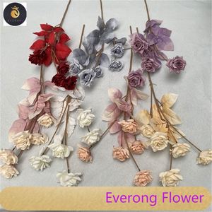 Boda decoración del hogar China flores artificiales cuatro campanas doradas - Product Image 6