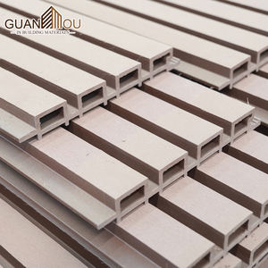 Panel de pared estriado compuesto de plástico y madera WPC para interiores, revestimiento de decoración <span class=keywords><strong>Interior</strong></span> para paredes y tableros - Product Image 1