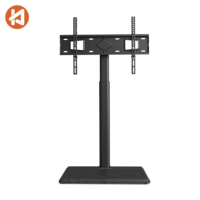 Soporte de Suelo Giratorio Moderno para TV LED de 32-70 Pulgadas, Altura Ajustable, Acero Resistente y MDF, Capacidad de Carga de 40 kg, Certificado CE, con Estante