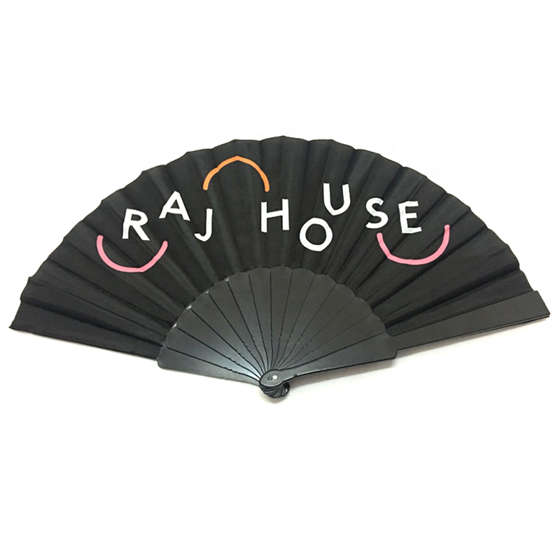 Дешевые пластиковые ручные складные ручные вентиляторы для рекламы