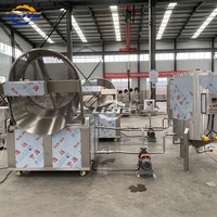 Friteuse automatique multifonctionnelle pour pommes de terre plantain chips de bananes avec échangeur de chaleur Capacité de 100 kg/h pour frire les pommes de terre en lambeaux