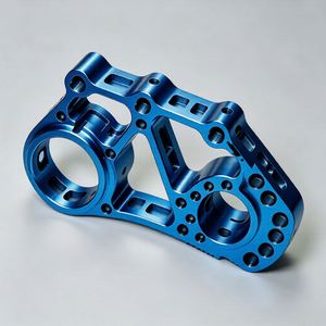 Soporte de Conexión de Aleación de Aluminio Mecanizado por CNC de 5 Ejes para Accesorios de Motocicleta Anodizados Personalizados - Product Image 1