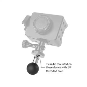 Base Adaptadora de Trípode de <span class=keywords><strong>Aluminio</strong></span> para Cámara GoPro, Soporte de Rótula Giratoria, Montura de Bola de 1'', Montura de Tornillo de 1/4 de Alta Resistencia para GoPro - Product Image 3