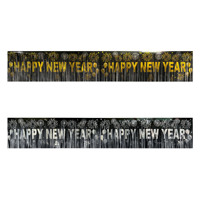 Weihnachten Neujahr Quaste Regen Seide Vorhang Digital gedruckt Holiday Party Ballon Hintergrund Vinyl Flagge Dekoration Top Banner