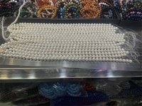 Perles d'eau douce naturelles en gros, 9 à 10 mm, perles rondes, brins de perles pour la fabrication de bijoux de mode