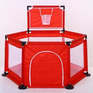 Parc pour bébé avec panier de <span class=keywords><strong>basket</strong></span> et ventouses, parc de jeu stable antidérapant, tube en acier épaissi et tissu Oxford pour une utilisation en intérieur - Product Image 6