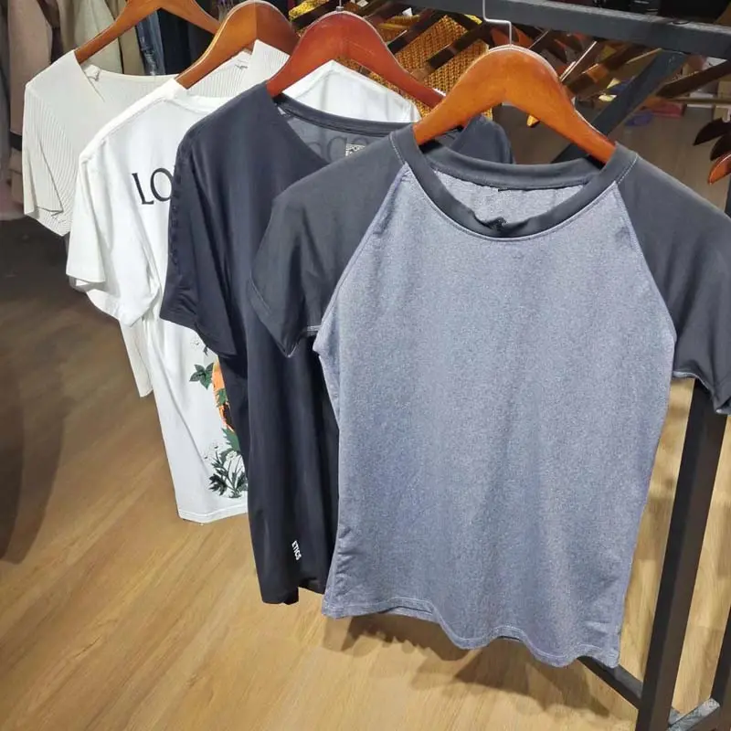 Learance-camisetas informales para hombres, camisas masculinas de diferentes colores, 2023