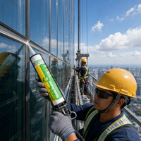Colle neutre Green Health Weatherproof 995 pour portes et fenêtres architecturales, silicone d'étanchéité pour la construction de fenêtres en verre 995