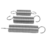 Ressorts hélicoïdaux en acier inoxydable sur mesure, boucles de tension, capacité de charge de 90 lb, usage industriel, direction hélicoïdale gauche/droite personnalisable