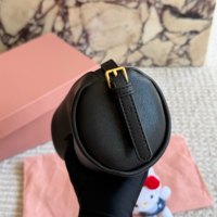 Pochette cylindrique en cuir Nappa de 22 cm, personnalisable avec logo d'entreprise