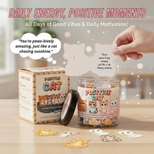 60-<strong>Day</strong> Positive Energy Note Cards Set, Inspirational &amp; Loving Messages in a Jar, Versatile <strong>Gift</strong> <strong>for</strong> Any Occasion - Product Image 2