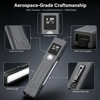 Lampe de travail à affichage numérique LED, 700Lm, IP65, résistante aux chocs, rechargeable par USB, 1000mAh, lampe de poche pour Camping en plein air et usage domestique