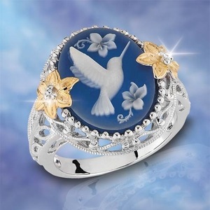 Anillo de Pájaro Nano Reflectante con Bisel de Paloma de la Paz, Joyería de Regalo, Yiwu Zhejiang - Product Image 1