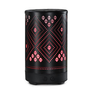 Difusor de Aroma Ultrasónico Negro de 100 ml con Luz LED y Humidificador para Uso en el Hogar y la Oficina - Product Image 3