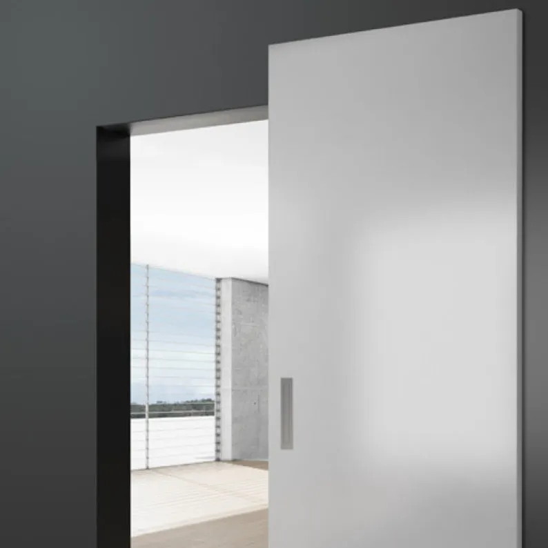 Özelleştirme modern iç oda büyük ahşap sürgülü gizli cepler kapılar sistemi lüks ceviz katı ahşap cep gömme kapı