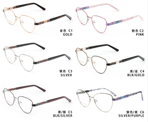 <span class=keywords><strong>2026</strong></span>年ファッションコンピュータ大型プレミアムステンレススチールメタル女性用フルリム光学眼鏡フレーム快適な迅速配送 - Product Image 5