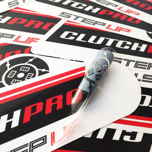 गर्म निविड़ अंधकार चिपकने वाला लोगो मुद्रित पारदर्शी <span class=keywords><strong>Vinyl</strong></span> मर कट स्टीकर कस्टम स्पष्ट लोगो स्टिकर - Product Image 6