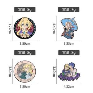 Viola <span class=keywords><strong>Evergarden</strong></span> Anime ragazza squisita distintivo di metallo per la festa nazionale di natale decorazioni di Halloween a mano fata Pin per i fan - Product Image 5
