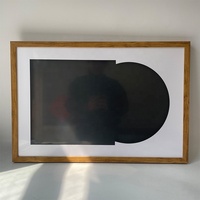 Meilleur prix cadre d'album en polystyrène avec 2 tapis double face 16x24 pouces 40x60cm cadre d'affichage pour disques vinyle