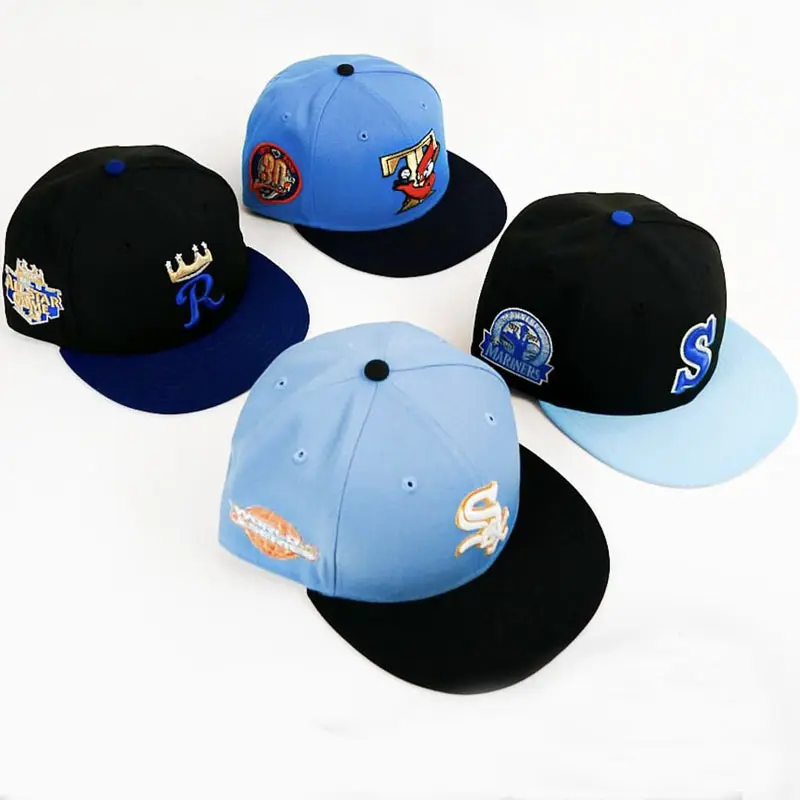 Etichetta adesiva con logo personalizzato snapback regolabile nuova era della moda originale 5 riproduci cappelli sportivi fitiy cappellini a tesa piatta