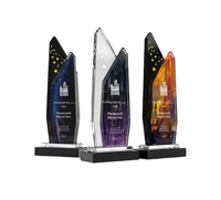 Trophée en cristal K9 massif de style bouddhiste, avec logo personnalisé et design créatif, idéal pour les cadeaux d'affaires – Vente chaude directe usine