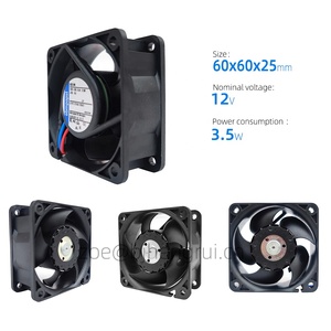 Ventilador Axial de Refrigeración ebmpapst 622HH 60x60x25mm 12V DC 56m3/h 8200rpm 0.295A 3.5W para Equipos de Alta Gama - Product Image 2