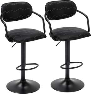 Vente directe usine : Tabouret de bar noir <span class=keywords><strong>avec</strong></span> dossier, chaise de bar pivotante pour hall d'hôtel, tabouret haut à dossier haut en gros - Product Image 1