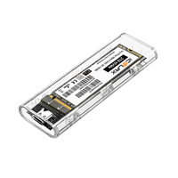 ICOOLAX Usb3.1 Tipe C 10Gbps m2 sata/pcie protokol ganda ngff Ssd casing Hard Drive eksternal B M kunci ngff M.2 Nvme Ssd tertutup