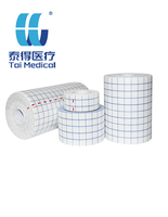 Rouleau de pansement médical non tissé de classe I de 10 cm * 10 m, patch de fixation, non désinfecté, fabriqué en Chine avec logo et emballage personnalisés
