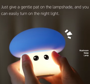 Cute gift Mushroom Soft Silicone LED Night <b>Light</b> girls bedside lamp USB Rechargeable Kids <b>Nursery</b> Lamp with Timer - Product Image 4