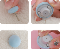 Mini-attaches pour couette, épingles de fixation pour couette, pour chaussures, chaussettes, serviettes et rideaux (bleu, rose et gris)