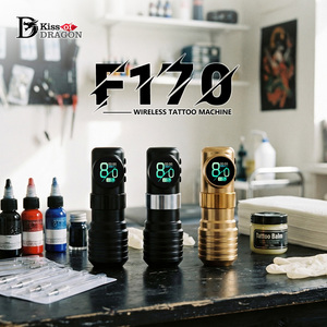 Machine à tatouer sans fil Kiss of Dragon F170 1900mAh à entraînement direct 3,5 mm avec mode pointillage pour artistes débutants - Product Image 1