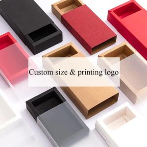 Kraft Corrugated Board Gift <strong>Boxes</strong> Sturdy Drawer-Style Folding Packaging for Tea Candies for Cookies Made From Durable <strong>Paper</strong> - Product Image 1