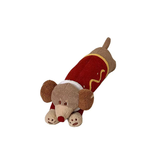 Meilleures ventes Jouets en peluche personnalisés Animaux en peluche mignons et câlins <span class=keywords><strong>Teckel</strong></span> avec des vêtements mignons Jouets en peluche pour la décoration de la chambre - Product Image 1