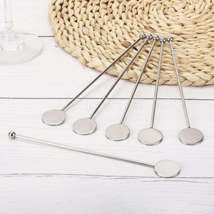 Outils de barman personnalisés pour mariage, bâtonnets à mélanger en acier inoxydable argenté, bâtonnets à mélanger réutilisables pour <span class=keywords><strong>café</strong></span>, agitateurs à cocktails - Product Image 4