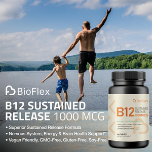 BioFlex OEM Etiqueta Privada 100 recuentos vitamina B12 tabletas suplementos directos de la fábrica del fabricante de China para adultos - Product Image 2