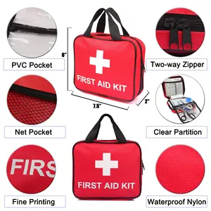 Dog First Aid Bag Emergency Medical Supplies Customized OEM ODM Pet First Aid Kit For Home Travel Outdoor