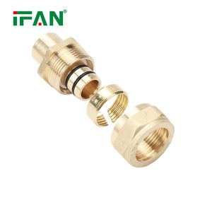 Raccords à compression en laiton IFAN Connexion rapide PE 1/2 pouce Raccords en laiton Pex pour la connexion de tuyaux en <span class=keywords><strong>cuivre</strong></span> standard américain - Product Image 4