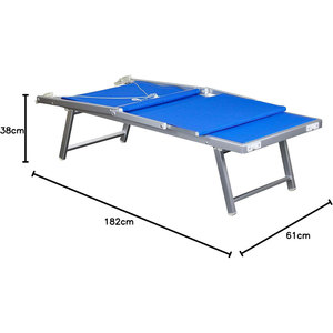 Muebles portátiles de exterior de lujo de aluminio plegable tumbona <span class=keywords><strong>playa</strong></span> con dosel - Product Image 6